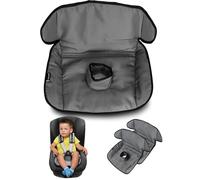 Car Seat Protector for Potty Training | Piddle Pad Cover from Crumbs, Spillages, Nappy Leaks & Toilet Training | Fits All Carseat & Buggy, Age: 6m-4 Years Old | Keeps Seat Clean & Dry! (Grey)Pack of 2
