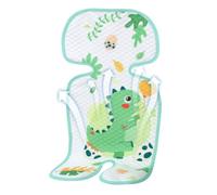 Car Seat Stroller Cooling Pad Summer Breathable Ice Stroller Cooler Mat | Reversible Design with Side A "Cool Beans" & Side B 3D Breathable Mesh, Anti-Pilling , 5-Point Harness Fit (70x33cm) f