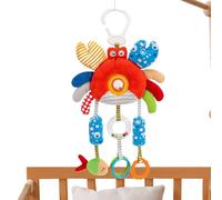 Car Seat Toy Set - Interactive Hanging Toys for Travel | Colorful Soft Toys with Crinkle, Rattle, and Teething Features, Car Seats, Play Vehicles for Strollers, and On The Go Play
