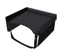 Car Seat Travel Tray, Kids Lap Desk, Foldable Fixture with Adjustable Straps, Pocket Utility with Compact Build, 15.75x12.6x7.87 inches Automotive Accessory, Reliable Organizer for Boys Girls Road