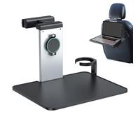 Car Seat Tray - Foldable Backseat Dining, Anti Slip Passenger Eating with Sturdy Cup Support Frame, Space Saving Meal Holding Function, Ideal for Sedan Pickup Travel Use