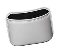Car Seatback Trash Container - Waterproof Clamp-On Automotive Organizer | Car Interior Garbage Bin, Artificial Leather + Plush Lining + Non Punch Bin + Leakproof Reusable Storage + For Sedan SUV RV C
