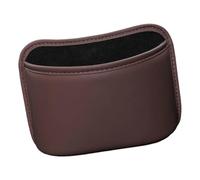 Car Seatback Trash Container - Waterproof Clamp-On Automotive Organizer | Car Interior Garbage Bin, Artificial Leather + Plush Lining + Non Punch Bin + Leakproof Reusable Storage + For Sedan SUV RV C
