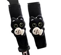 Car Seatbelt Cover - 2 Pieces Universal Travel Cat Plush Cushion