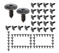 Car Self Tapping Screws, 100 Pieces Fastener Clips Set for Bumper Mudguard Chassis Wheel Arches, Exterior Installation Tool Kit for Automotive Garage or Workshop Use, 16mm