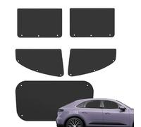 Car Shades, Thermal Shield Cover with Suction Cup, Set with 5 Pieces Black Insulated Mesh, Protection Set with Style, Windshield UV Blocker for Road Trip Van and Truck