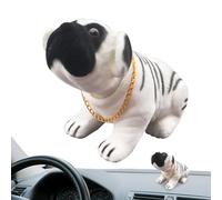 Car Shaking Dog, Heads Puppy Decor, Resin Dog Dashboard Crafts, Simulated Nodding Dog Ornaments, Shaking Puppy Statues, Easy To Use, Portable for Car Dashboard Household