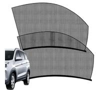 Car Side Sunshade, Breathable UV Blocking Curtains, Car Window Mesh Sun Shield for Heat Glare Protection, Easy to Install Privacy Screen Travel Camping Nap Sleeping Breastfeeding Clothes,
