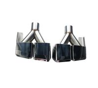 Car Silenciador Tubo de Para Escape coche Para Benz W212 E63 Para Amg 2009-2016 2 piezas/set punta Para acero inoxidable