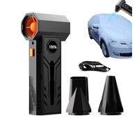Car Snow Blower - Cordless Turbine Dryer, Portable Small Car Snow Blower Machine, 130,000 RPM | Cordless Hot Air Blowers for Windshield, Truck, SUV, Computer, Keyboard, Office, Home Winter Cleaning