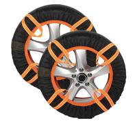 Car Snow Socks For Tires - Auto Tire Snow Chain Socks | Tire Cover With Reflective Warning Strips For RV, SUV, Truck, Small Car, Sedan