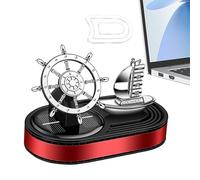 Car Solar Air Fresheners Rudder Aromatherapy Rotating Car Scent Diffuser Car Perfume Air Freshener Car Accessories Anti-Slip for Car Home Car Decor Long-Lasting Fragance