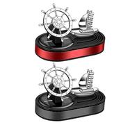 Car Solar Air Fresheners, Rudder Car Aromatherapy Rotating, Car Scent Diffuser, Car Perfume, Air Freshener Car Accessories, 4.53x2.76x2.56 Inches Anti-Slip For Car Home, Car Decoration