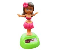 Car Solar Figurine, Dashboard Ornament, Weather-Resistant Shaking Girl Statue, Fun Moving Accessory for Auto Interior Decoration, Birthday Holiday, ABS Material, 3.94x1.97 inches