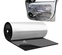 Car Sound Insulation Mat - Automotive Noise Deadener, Hoja adhesiva Dampening Vehicle Thermal Shield, Engine Hood Liner, Door Roof Firewall Category, Silver Large