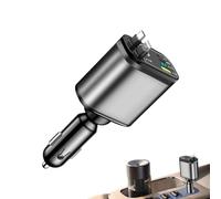 Car Star Lights - Cell Phone Automobile Charger | 12x5cm Retractable LED Light with Fast Charging USB Port, Material with Adjustable Projection, Interior Vehicle Accessory for Cars