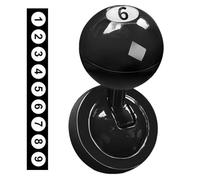 Car Start Button Joystick | Aluminum Alloy, Black/Red/Blue | Cue Stick Style Push Start Cover | Manual Transmission Simulator & Car Interior Decoration