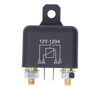 Car Starter Relay 120A 4 Pin | 12V Brass Coil Reduces Start Switch Current | Normally Open Relay for Automobiles/Forklifts/Snowmobiles | PC Shell, 2.4W Long Work