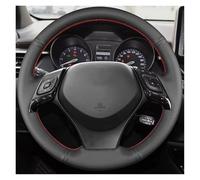 Car Steering Wheel Cover Para Toyota para C-HR para CHR 2016 2017 2018 2019 para Izoa 2018 2019 protector trenzado cuero Artificial volante coche Funda volante cubre(Blue Thread)