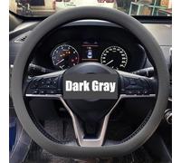 Car Steering Wheel Protective Cover, Non-Slip Silicone Steering Wheel Protector, Universal Vehicle Interior Accessories for Cars, Suitable for Most Cars (Dark Gray)
