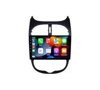 Car Stereo Carplay Radio de Coche para Peugeot 206 2001-2016 Soporta Bluetooth, Control Volante, USB, WiFi, 4G, Mirror-Link, GPS Navegador/Radio FM, 4 Nuclear 4G+64G