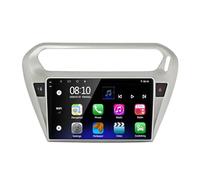 Car Stereo Carplay Radio de Coche para Peugeot 301 Citroen Elysee 2013-2018 Soporta Bluetooth, Control Volante, USB, WiFi, 4G, Mirror-Link, GPS Navegador/Radio FM, 4 Nuclear 2G+32G