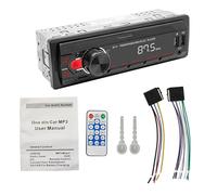 Car Stereos | Single DIN Stereo Receiver - Push To Talk Assistant, BT Hands-Free Calling & Music Streaming, USB MP3 Playback Charging