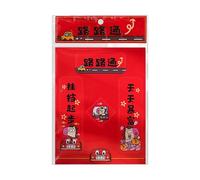 Car Sticker - Magnetic Good Luck Car Couplet, Magnetic Mini Couplet, 11.4x14.8cm Cars Decals | Spring Festival Couplets For Women Men Automotive Truck Suv Door Vehicle Exterior Interior