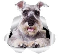 Car Stickers And Decals 15Cm 3D Super Schnauzer Dog Sticke Car Sticker Decal For Car Wall Toilet Kid's Room Luggage Skateboard Laptop（2Pcs）（2Pcs）