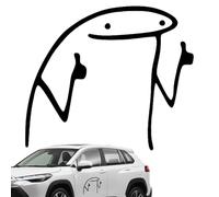 Car Stickers and Decals - Cartoon Thumbs Decals for Cars Window, PET UV Resistant Waterproof Car Decalss for Window, Refrigerator, Motorcycle, Laptop, Bumper, Cars