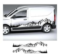 Car Stickers, For Renault Dacia Dokker Camper Van DIY Stripes Graphics Mountain Tree Style Vinyl Decals Tuning Accessories Cover