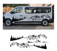 Car Stickers, For Vauxhall, For Opel, For Vivaro Camper Van Side Door Graphics Mountain Style Vinyl Decor Decal Auto Tuning Accessories