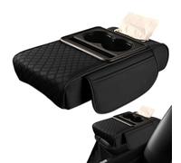 Car Storage Box - Car Console Organizar | Storage Box | Car Center Console Organizer With Cup Holder, Centro Consola Armrest Cushion Organizar, Soft Auto Center Console Armrest Pillow For Car Trucks