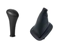 Car Stylig Gear Shift Knob Gaiter Boot Cover Case para Mercedes para C E S Class W124 S124 W126 E190 W190 W201 W202 W123 W140 W463 Pomos para Palanca Coche (Color : 4 Speed Combo)