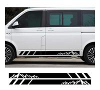 Car Styling Mountains Stripe Decals Car Side Skirt Sticker Automobiles Accessories, For VW T4 T5 T6 Transporter Decor