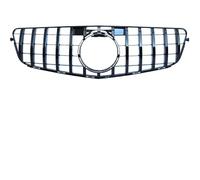 Car Styling Parrilla Central para Merced&es para Benz Clase C W204 2007-2014 C180 C200 C220 C300 C350 GT Parrilla con Emblema Parrilla de Parachoques Delantero (Color : Black)