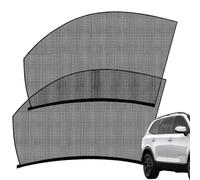 Car Sun Shade - Transparent Breathable Mesh, UV Protective Car Window Curtain, Easy Push In Install, Ventilated Privacy Sunshade For Travel Camping Sleeping Nap Breastfeeding Changing Clothes | For Al