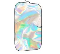 Car Sun Shade - Windshield Sun Protector | Cubierta de aislamiento térmico | Plegable Pocket Size Storage, Composite Cloth Construction, Helps Block Sun Exposure for Cars Trucks SUVs MPVs