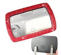 Car Sun Visor Mirror - LED Touch, 6 luces, Easy Clip, ABS, portátil, For W