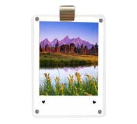 Car Sun Visor Photo Holder - Acrylic 6 x 9 cm | Magnetic Photo Frame For 3-Inch Pictures | Acrylic Magnetic Automotive Display Clip For Women, Men, Boyfriend, Girlfriend, Mother, Father, Dad