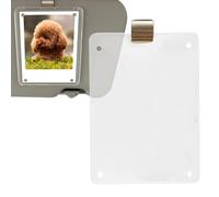Car Sun Visor Photo Holder, Magnetic Acrylic Frame, Personalized Photo Mount, Clear Automotive Display Clip Gift for Women, Men, Boyfriend, Girlfriend, Mom, Dad, 2.36x3.54 Inches, White