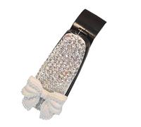 Car Sunglass Holder Clip, Rhinestone Bowknot Camellia Eyeglass Visor Clip, Sun Visor Sunglasses Organizer, Decorative Car Glasses Holder | Secure Storage For Sunglasses Cards Tickets Vehicle Interior