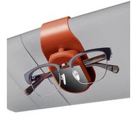Car Sunglass Holder, Visor Organizer Clip, 1.57x3.22in Automotive Storage Solution, Secure Easy Access, Scratch Resistant Design for Aesthetic Compact Fit, Vehicle Travel Essential, naranja, Se