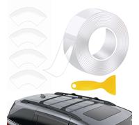 Car Sunroof Tape - Waterproof Sealing Strip for Vehicle Leaks | Flexible Rubber Material with Adhesive Backing, Easy Installation for Roof Gaps, Wind and Water Protection, Sturdy Automotive