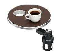 Car Table Tray Multifunctional Cup Holder Extender 9.2cm Adjustable | ABS Interior Organizer with Storage Rack | Vehicle Snack Phone Stand