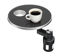 Car Table Tray Multifunctional Cup Holder Extender 9.2cm Adjustable | ABS Interior Organizer with Storage Rack | Vehicle Snack Phone Stand
