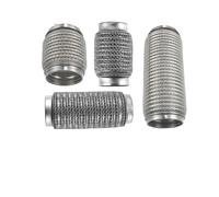 Car Tail Tube Tubo De Escape Flexible Para Automóvil 45/50/60/65 Mm Diámetro Interior, Conector, Fuelle Universal, Acero Inoxidable Duradero(63x69x150mm)