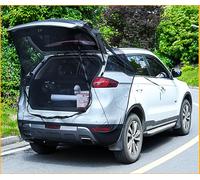 Car Tailgate Door Magnetic Screen Mesh for SUV Trunk, Camping Net Screens for Car Tent, Closed with Double-Ended Zipper, Protection B-u-g-s and UV, Mosquito Net, Breathable Mesh Covers (L)