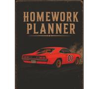 CAR-THEMED HOMEWORK PLANNER: Undated Assignment Tracker Notebook for Elementary, Middle School, High School, and College Students | Simple Layout for ... Tasks, Including ADHD-Friendly Planning