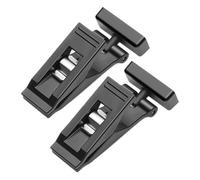 Car Ticket Clip, Magnetic Storage Hooks, Adhesive Organizer Clamps, Black, 2 Piece Document Holder Design, for Driving License Registration Paper Purse Dashboard Use